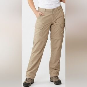 Royal Robbins Beige convertible Zip Hiking cargo pants shorts size 8